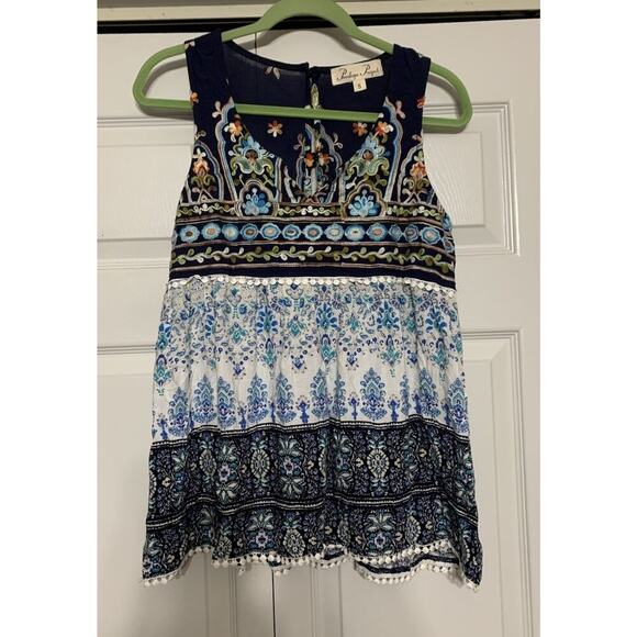 Penelope Project Embroidered Boho Hippie Peasant Babydoll Blouse Top Size S - Picture 3 of 8